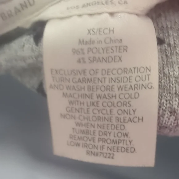 Lucky Brand Gray and Navy Blue Pajama Set Soft Knit Style - Picture 5 of 8